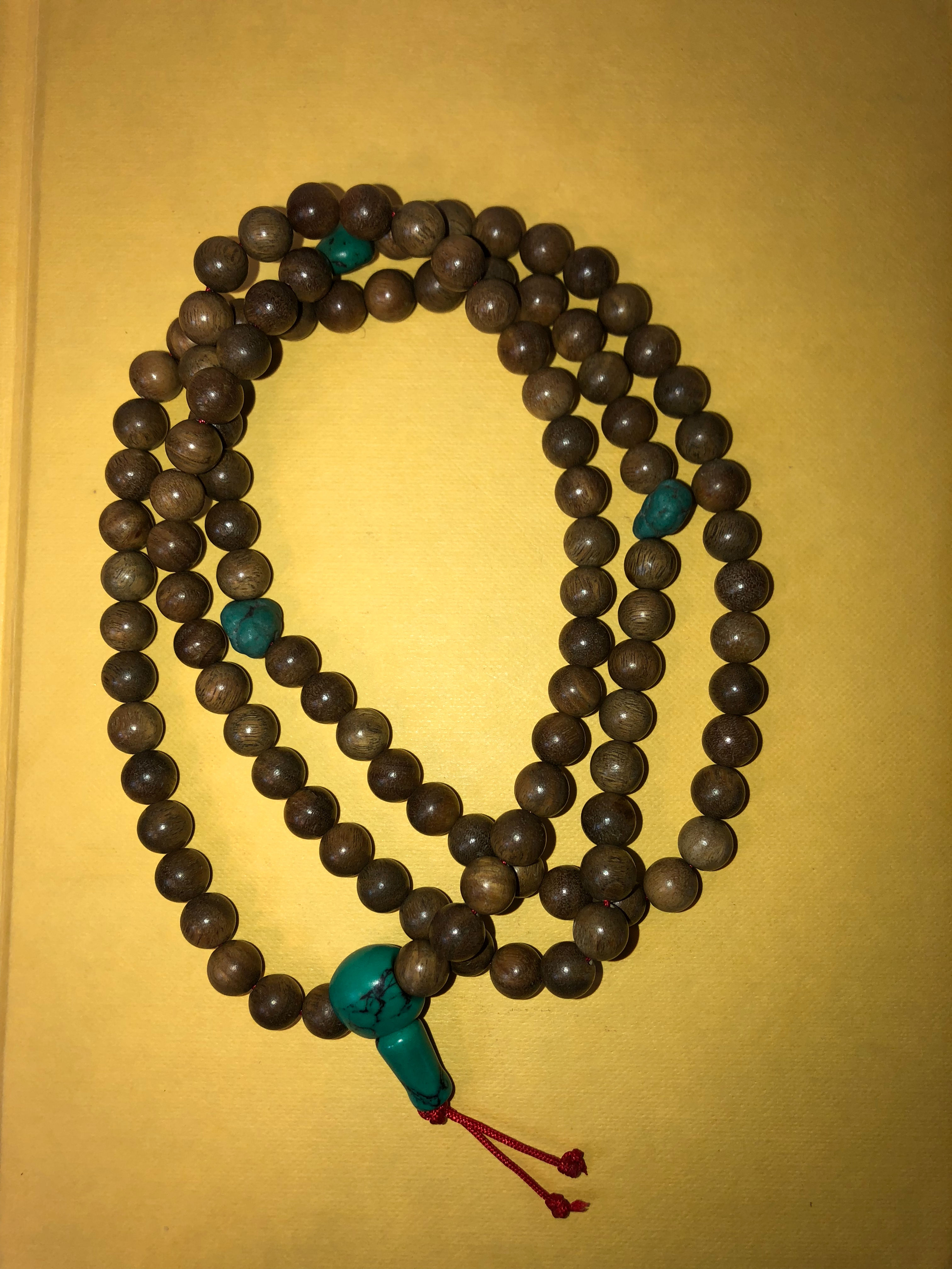Green Sandal Wood Prayer Beads