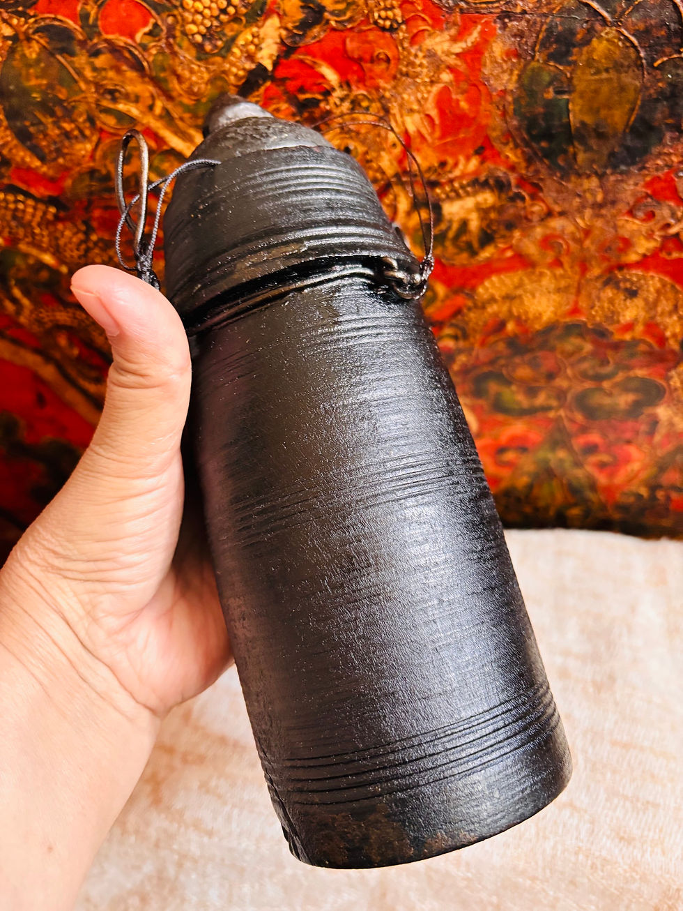 Thumbnail: Old wooden Chang pot. 