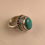 Thumbnail: Turquoise and sterling silver ring