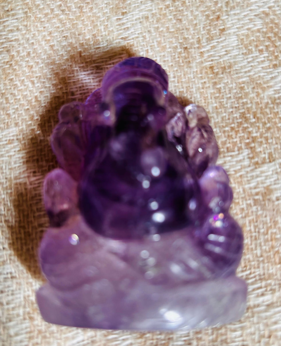 Thumbnail: The best quality Amethyst gemstone Ganesh
