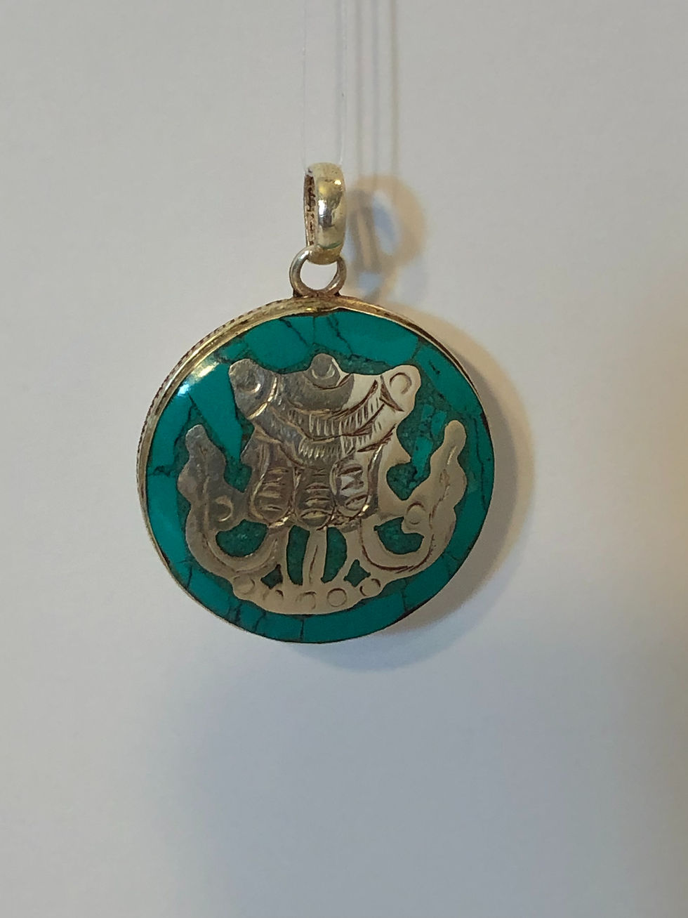 Protection parasol, sterling silver pendant