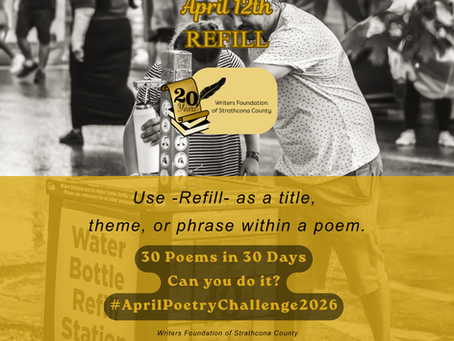 Two people fill up a water bottle at a refill station in the street - Writing Prompt - Refill