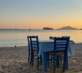 Greek seaside lunch