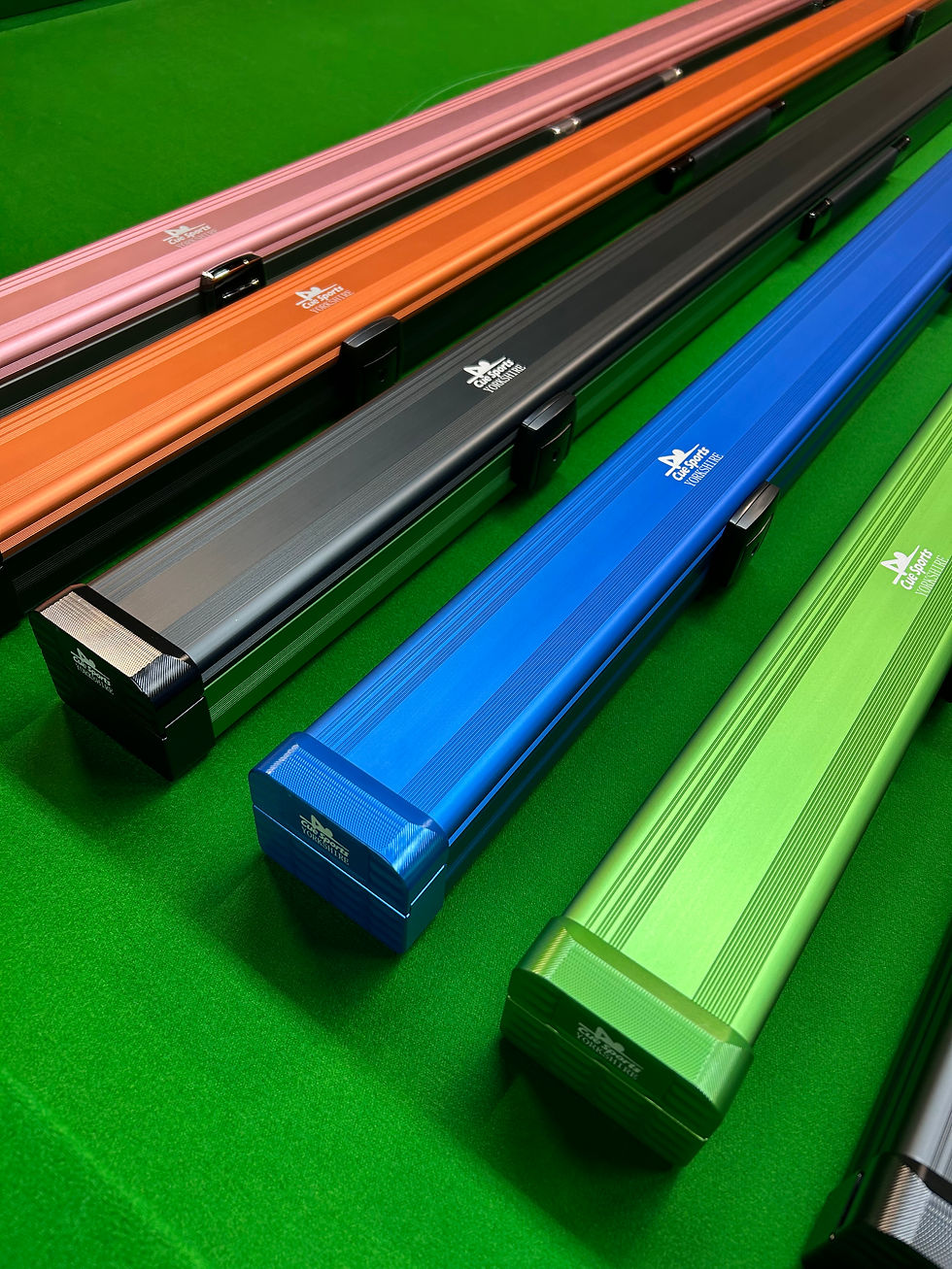 Thumbnail: One Piece 2 Slot Black & Green Cue Sports Zinc Alloy Lockable Case