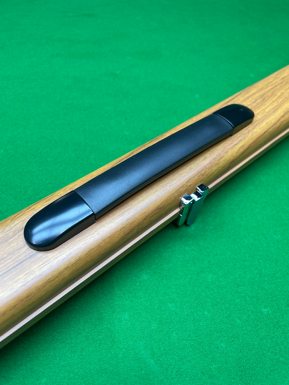 Thumbnail: Slimline Oak One Piece 2 Slot Aluminium Cue Case with Chrome Ends