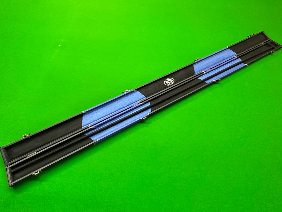 Thumbnail: Baize Master One Piece 2 Slot Royal Blue & Black Arrow Plastic End Cue Case