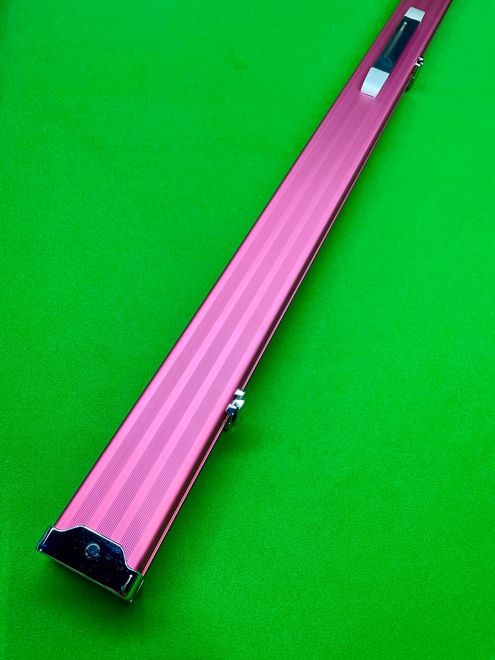 Thumbnail: One Piece 2 Slot Red Aluminium Cue Case with Chrome Ends fits 59.5” Cues