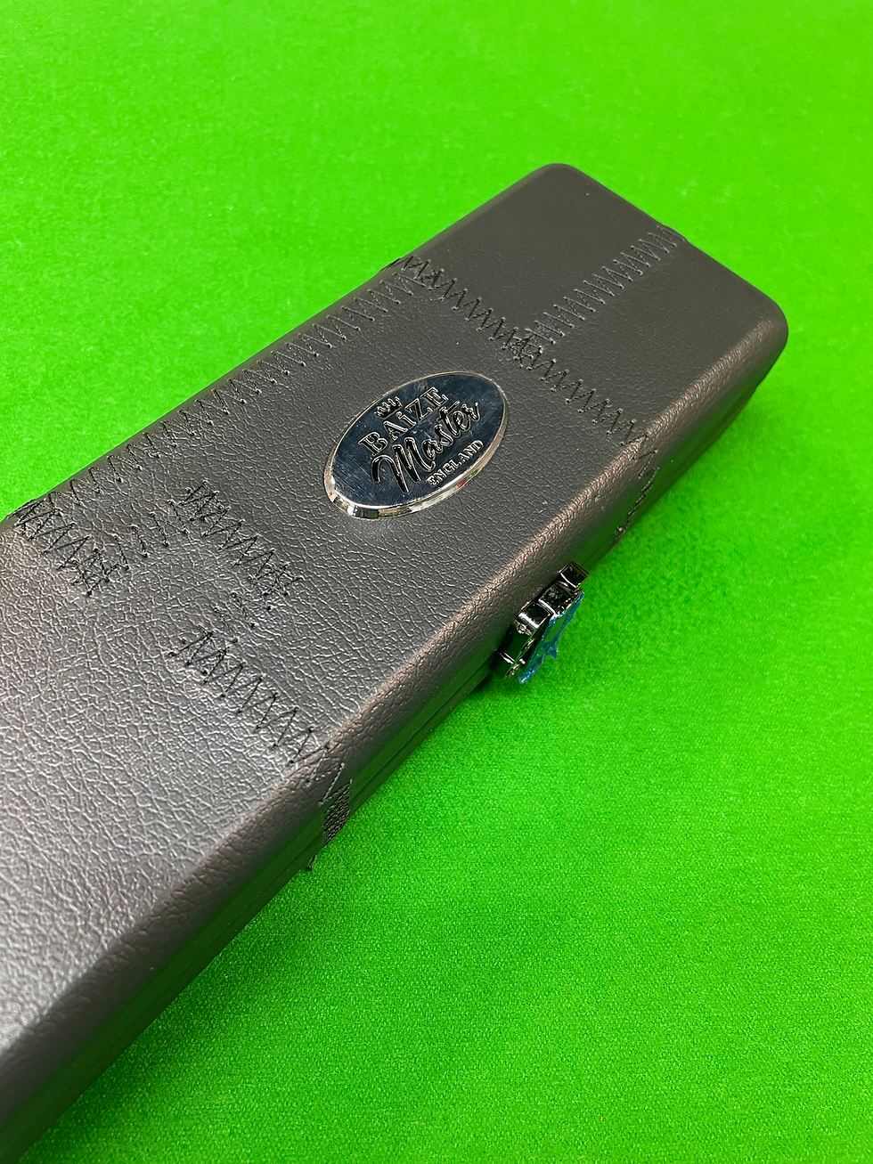Thumbnail: Baize Master 3/4 Luxury Black Patchwork Cue Case with Straps