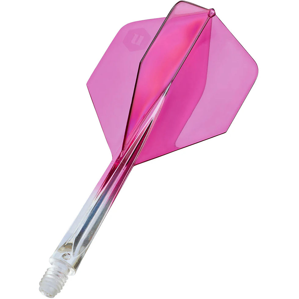 Thumbnail: UNICORN FORGE PLUS CLEAR TWO-TONE INTEGRATED DART FLIGHTS & SHAFTS