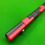 Thumbnail: One Piece 1 Slot Slimline Red & Black Case with Brass Studded Ends