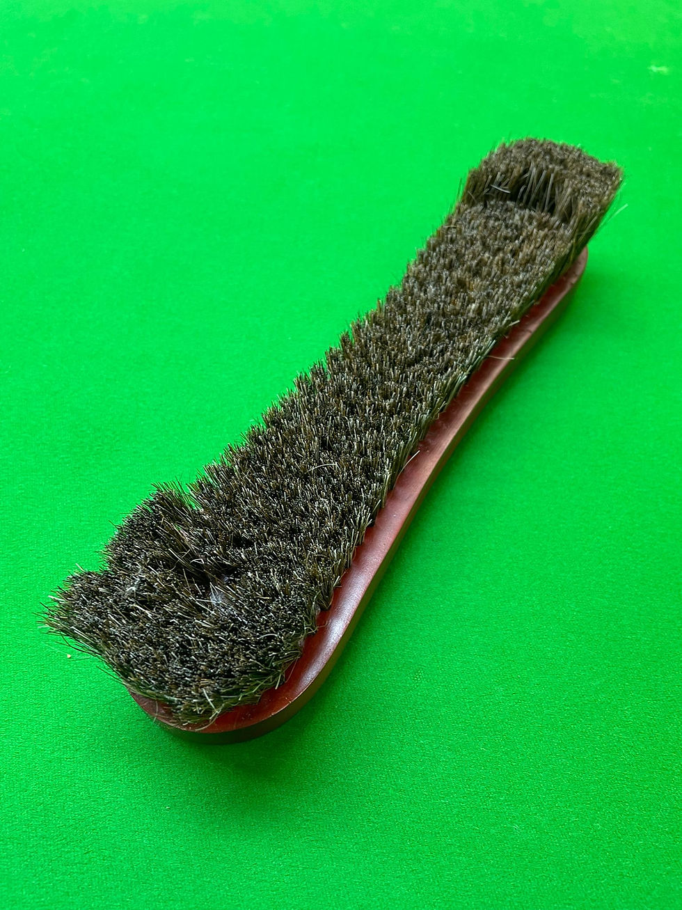 Thumbnail: 12" Horse Hair Table Brush with Mahogany Handle 