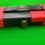 Thumbnail: 3/4 3 Slot Red & Black Patchwork Cue Case