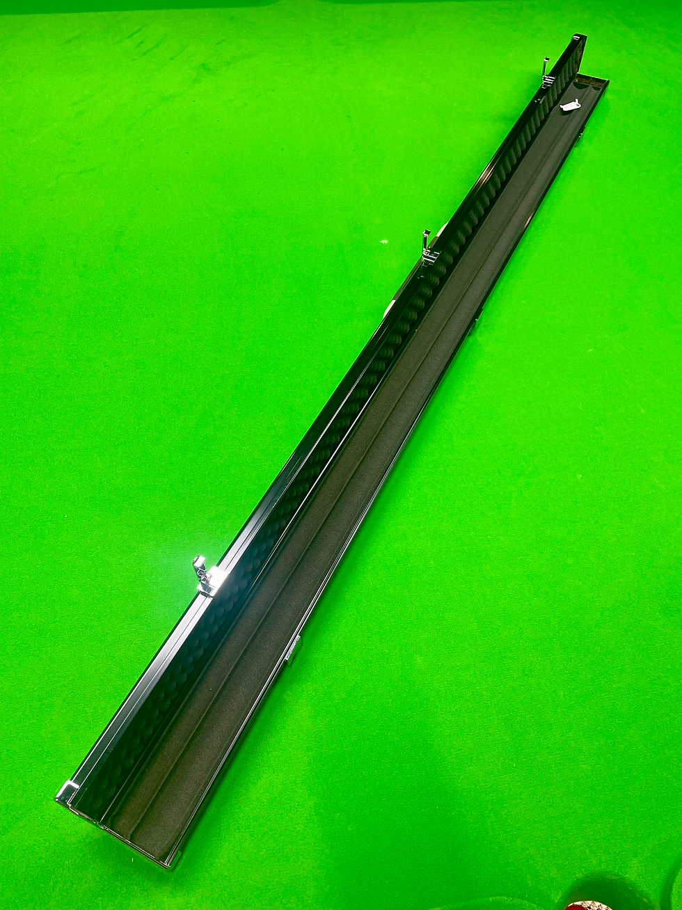 Thumbnail: Baize Master One Piece 2 Slot Black Aluminium Luxury Cue Case fit 2 x 58.5”Cues 