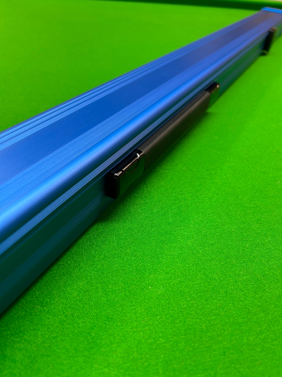 Thumbnail: 3/4 2 Slot Blue Cue Sports Zinc Alloy Lockable Cue Case