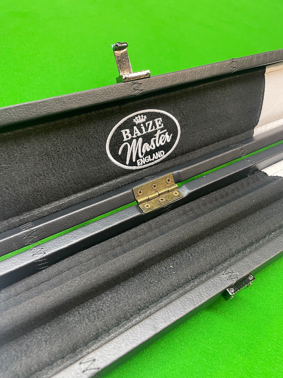 Thumbnail: Baize Master 3/4 Luxury Black Patchwork Cue Case with Straps
