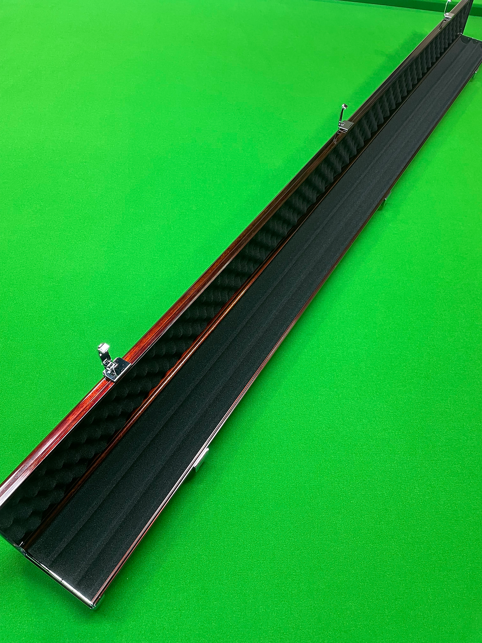 Thumbnail: One Piece 3 Slot Mahogany Aluminium Luxury Cue Case fits 3 x 61” Cues by