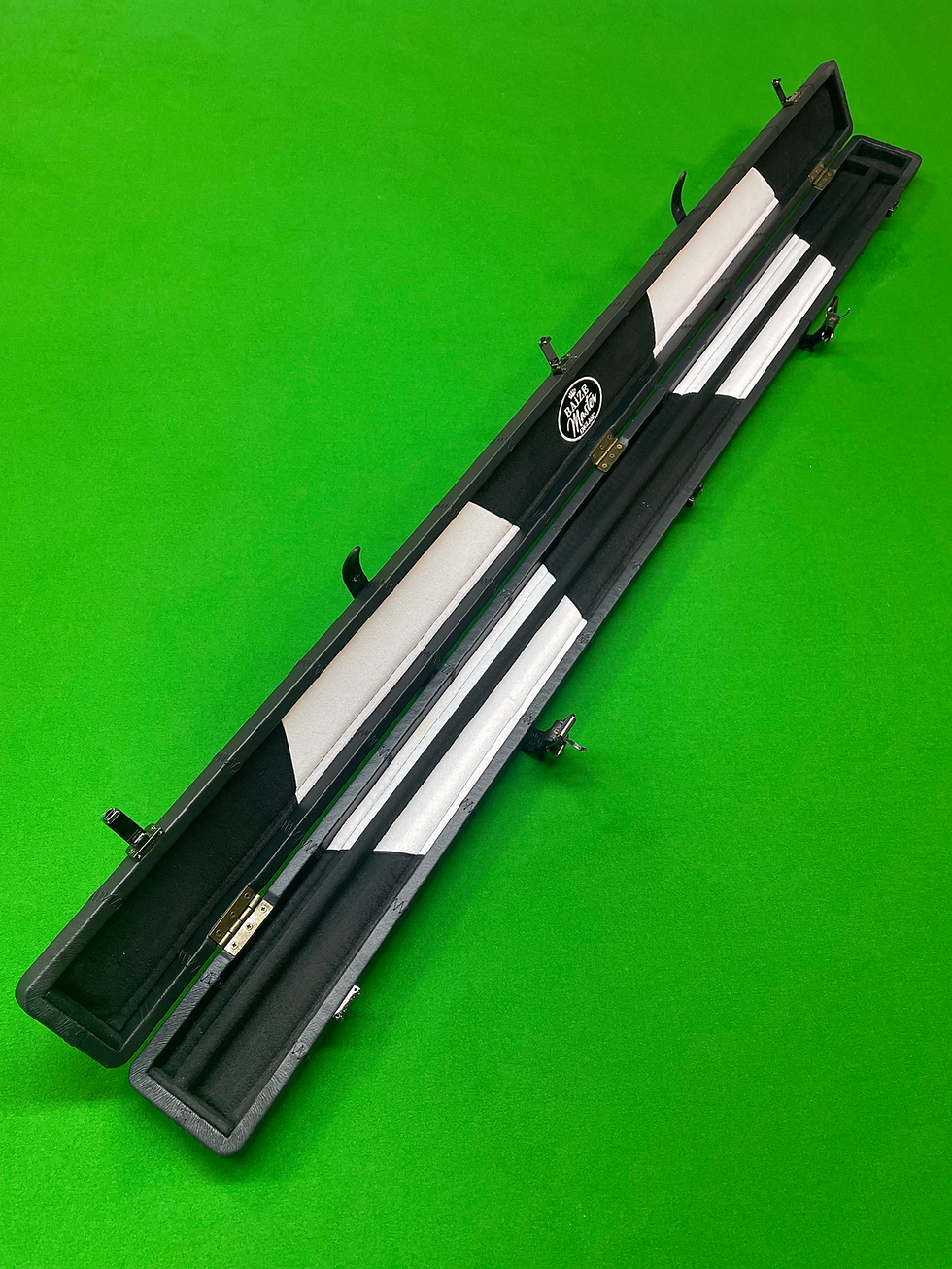Thumbnail: Baize Master 3/4 Luxury Black Patchwork Cue Case with Straps