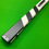 Thumbnail: 3/4 2 Slot White & Black Chevron Cue Case