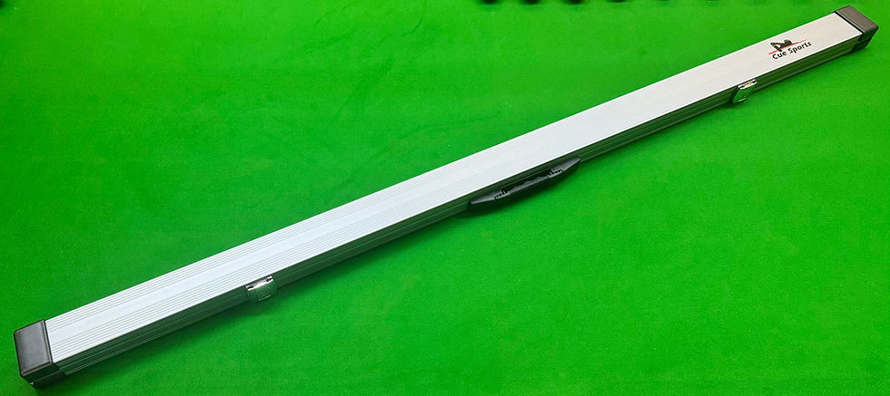 Thumbnail: One Piece 2 Slot Cue Sports Grey Lockable Aluminium Cue Case fits 59.25” 