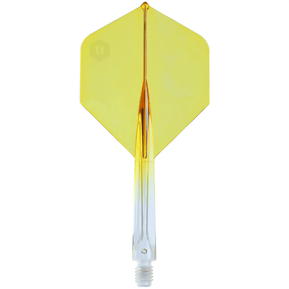 Thumbnail: UNICORN FORGE PLUS CLEAR TWO-TONE INTEGRATED DART FLIGHTS & SHAFTS
