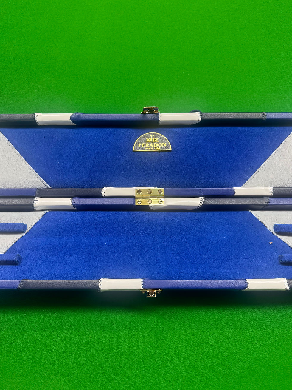 Thumbnail: Peradon Blue White Black Camo Genuine Leather 3/4 Case