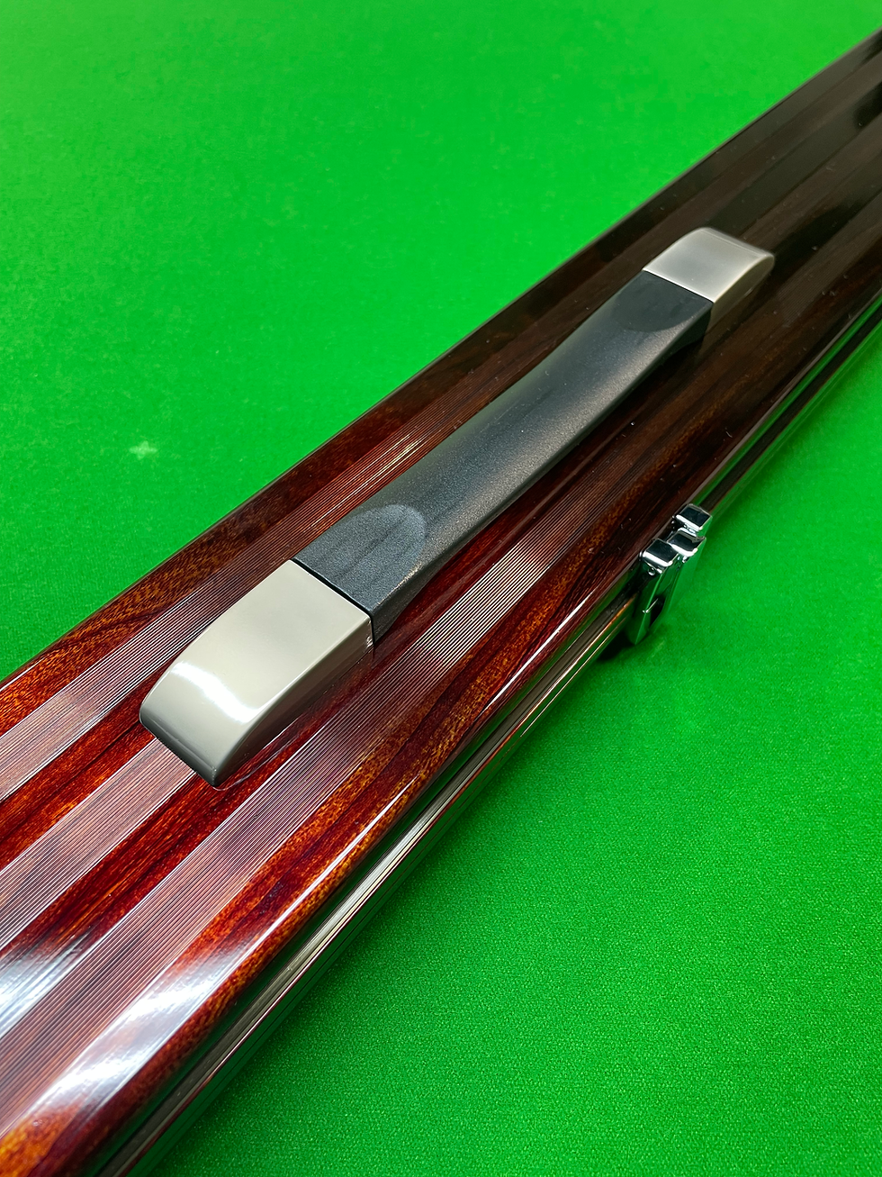 Thumbnail: One Piece 3 Slot Mahogany Aluminium Luxury Cue Case fits 3 x 61” Cues by