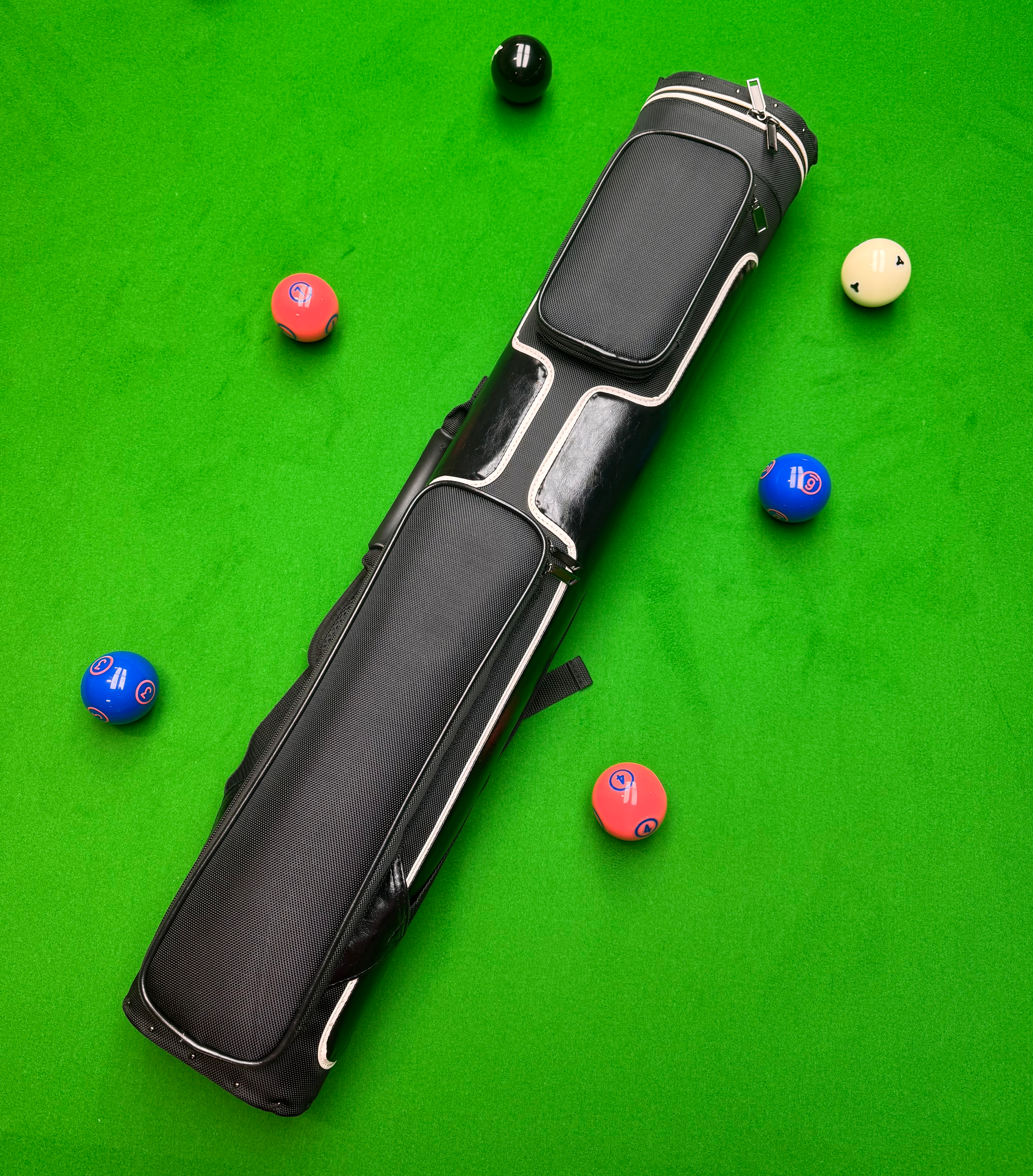Luxury Pool Cue Case fits 4 Butts and 4 Shafts - American Pool Heyball