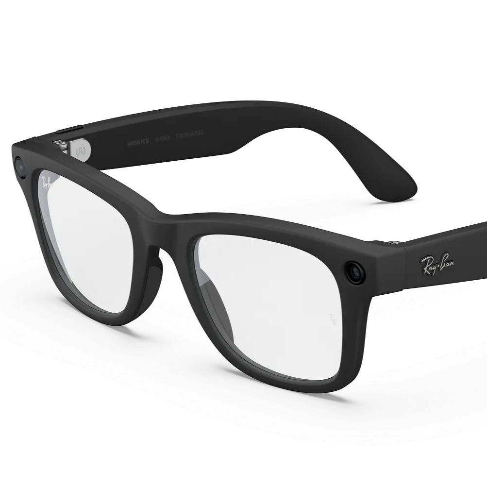 Meta AI Glasses - Wayfarer Black/Clear(Gen2)
