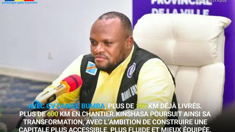 KINSHASA : SOUS L’IMPULSION DU GOUVERNEUR DANIEL BUMBA LUBAKI, LA MODERNISATION DE LA VOIRIE KINOISE CONNAÎT UNE NOUVELLE DYNAMIQUE.