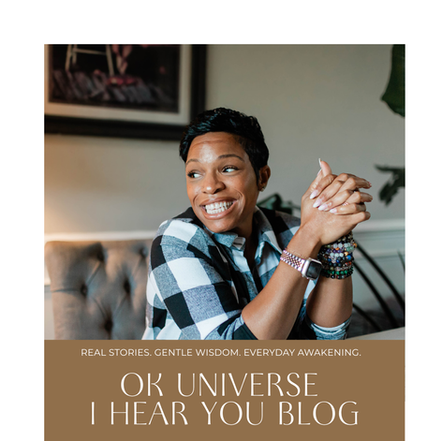 OK Universe I Hear You Blog by Charmaine Carraway — Aunty Charmaine, spiritual life coach and writer. A premier spiritual blog featuring real stories of healing, personal growth, and practical spirituality blended with psychology, herbalism, and intuitive wisdom.