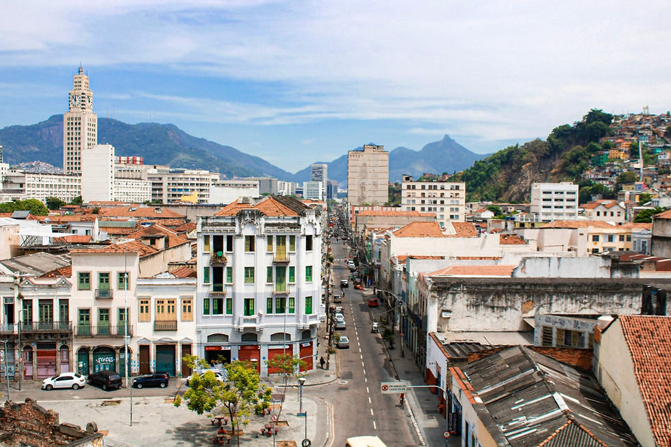 Relógio da Centra do Brasil visto do Morro da Conceição - Rio de Janeiro / Rj