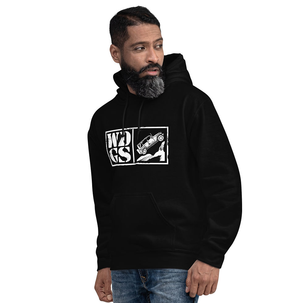 Thumbnail: Unisex Hoodie Jeep logo front, name down back