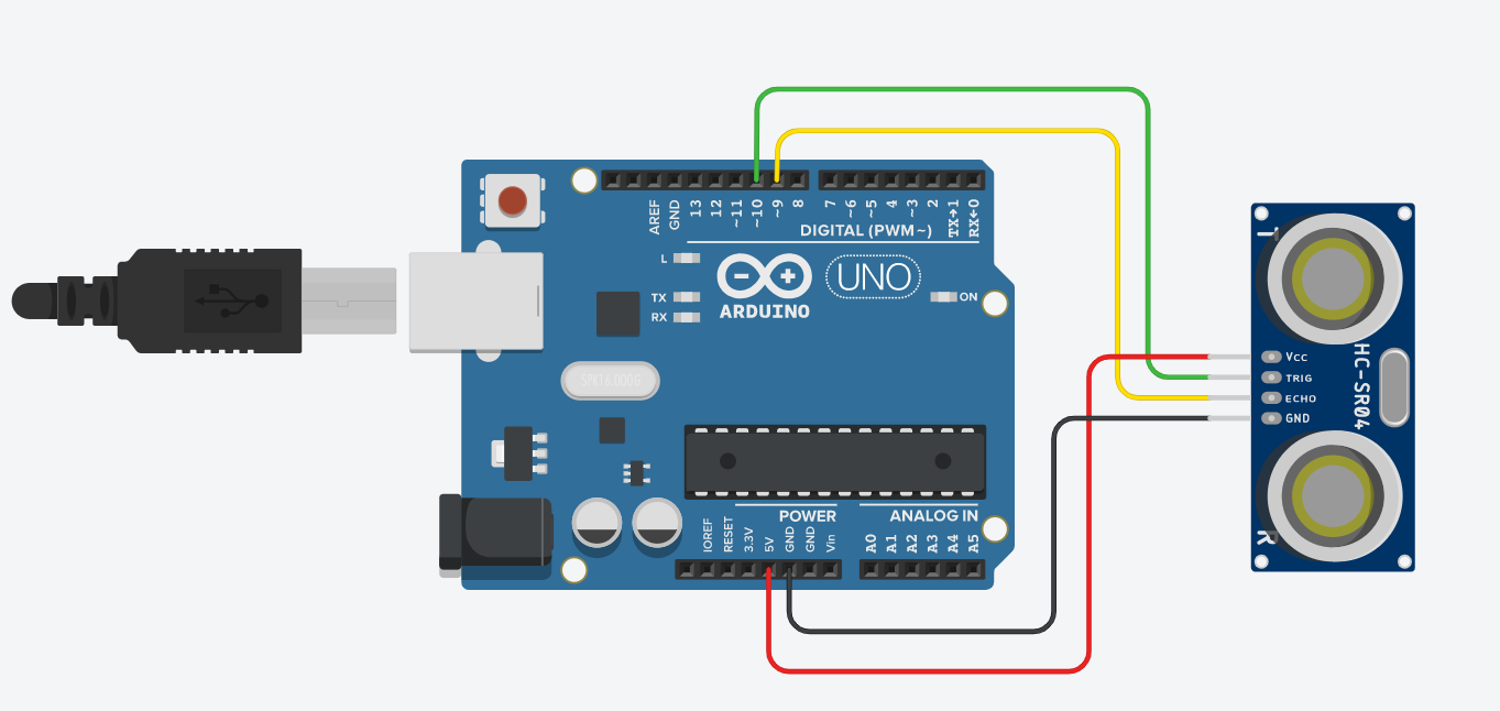 arduino simulator with hc-sr04 arduino simulator with hc-sr04