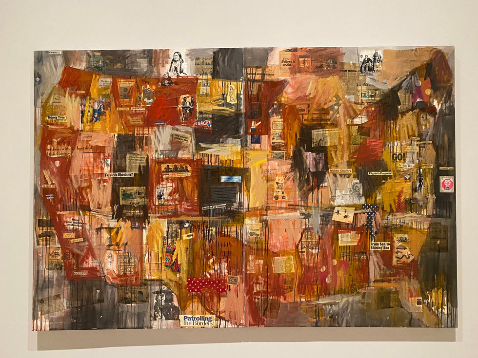 Jaune Quick-To-See Smith  - 
 Indian Map, 1992