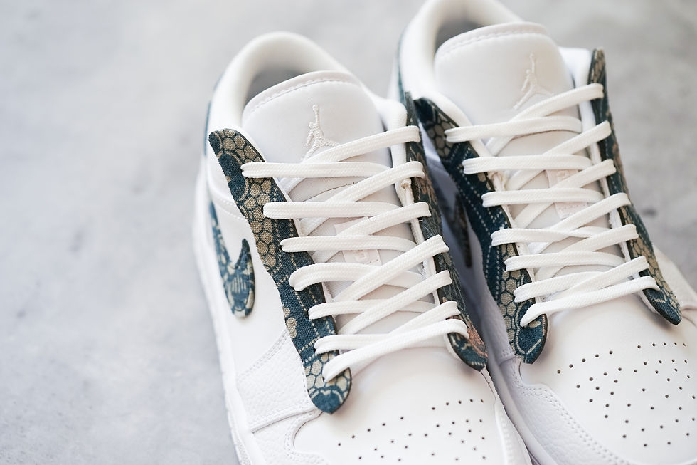 Thumbnail: Air Jordan 1 Low - VTG Kofu Set With Swoosh and Lacecover | Simple Union
