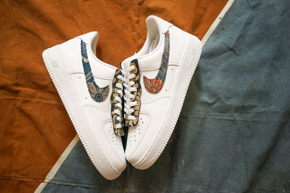 Thumbnail: Nike Air Force 1 - VTG Kofu Set With Swoosh and Lacecover | Simple Union