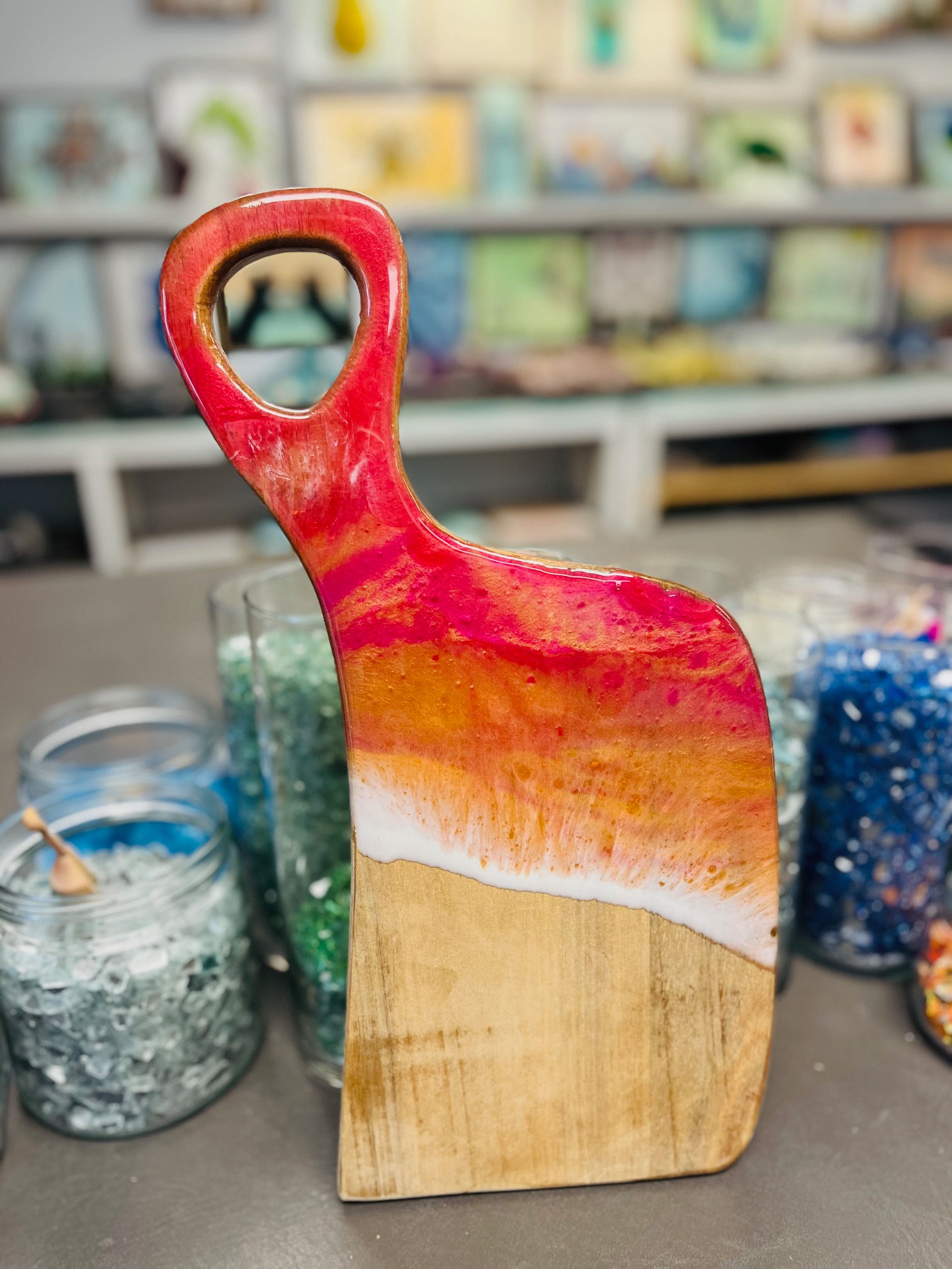 Custom charcuterie board 13"