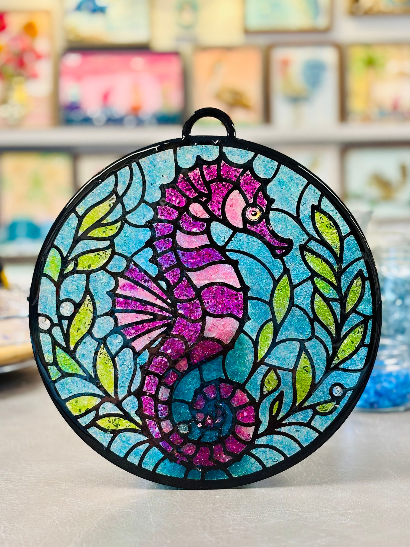 Seahorse Suncatcher Home Kit
