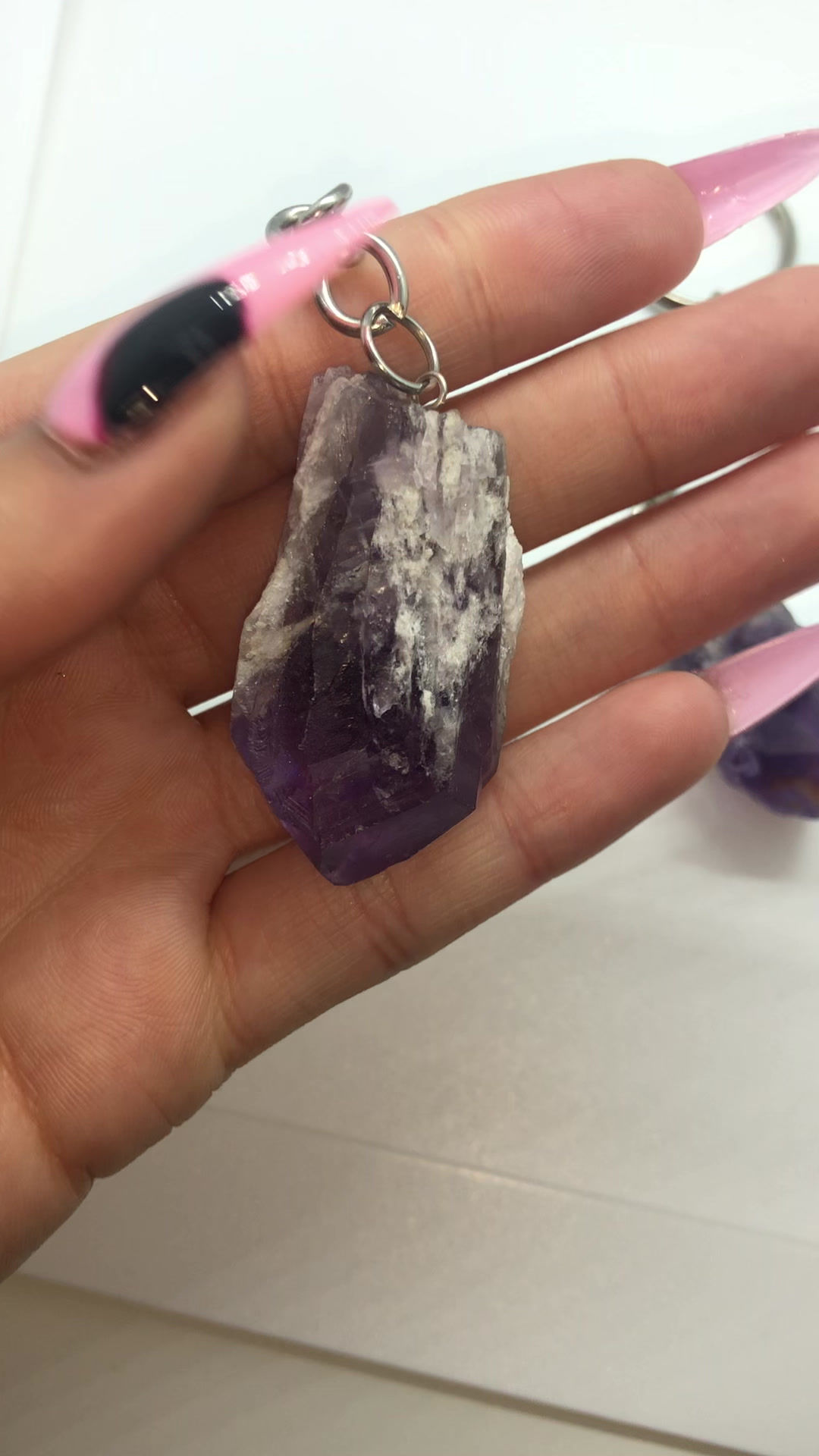 Amethyst Keyring