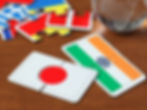 Japan and India flags