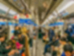 A silent commute in a Japanese train
