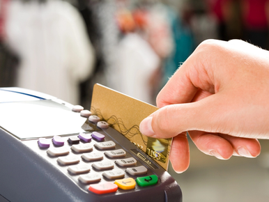 A credit card payment.