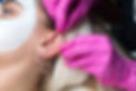 Ear piercing procedure in the salon
