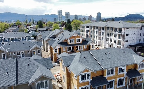 Image of multiple roofs