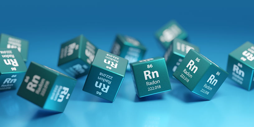 Radon (Rn) - radioactive chemical element
