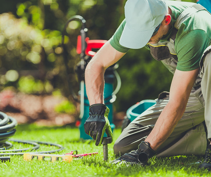 Grass Sprinklers Installation