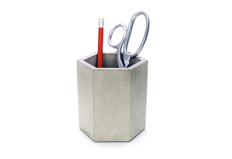 GearHaiku #277 Hex Concrete Pen Cup