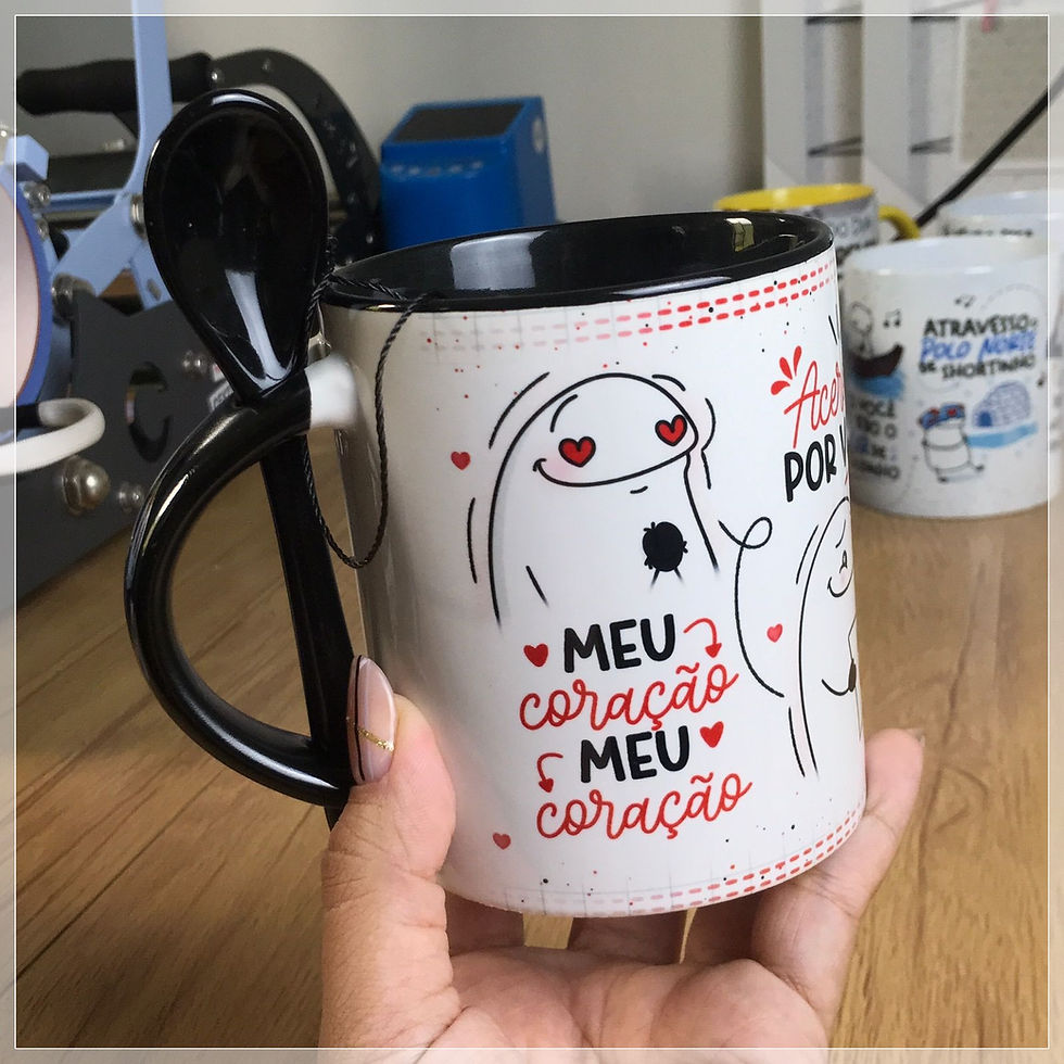 Miniatura: Canecas de Porcelana personalizada com sua arte