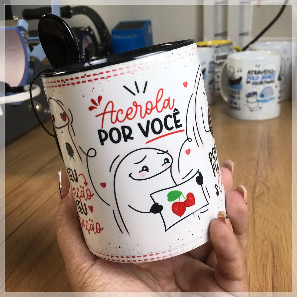 Miniatura: Canecas de Porcelana personalizada com sua arte