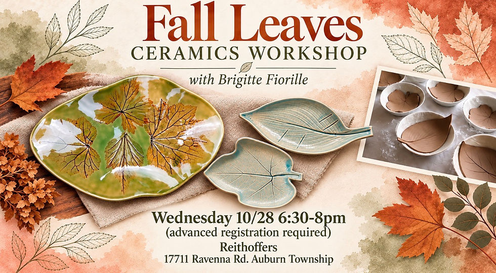 Fall Leaves Ceramics Workshop with Brigitte Fiorille